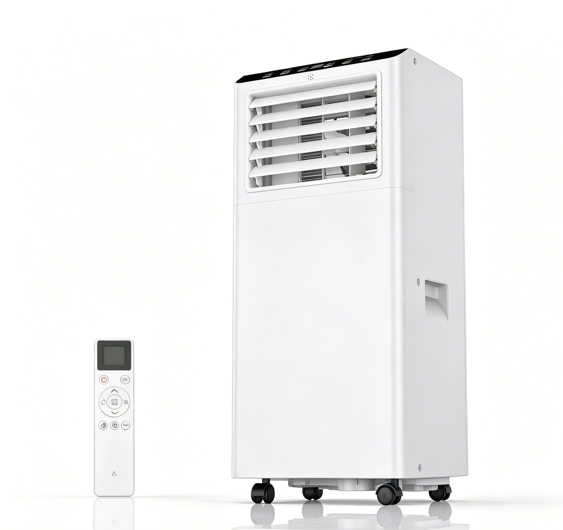 Garveemore White-6 Small Portable Air Conditioner 7000 Btu, Indoor Air Conditioner For Small Rooms Up To 300 Sq Ft, Smart Follow Me, 3-In-1 Cooling Fan Dehumidifier, 48Db, R290,Indoor Air Conditioner