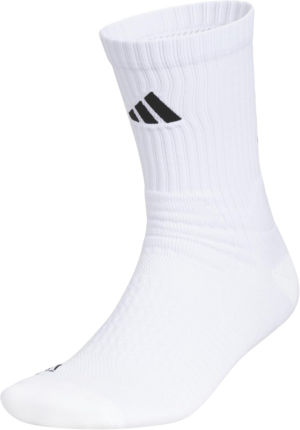 adidas Select Basketball Socks 1 Pair | Unisex, 1-Pack, Cushioned Impact Zones, 360-Ankle Protection, Blister-Reducing Build, Game & Practice Ready