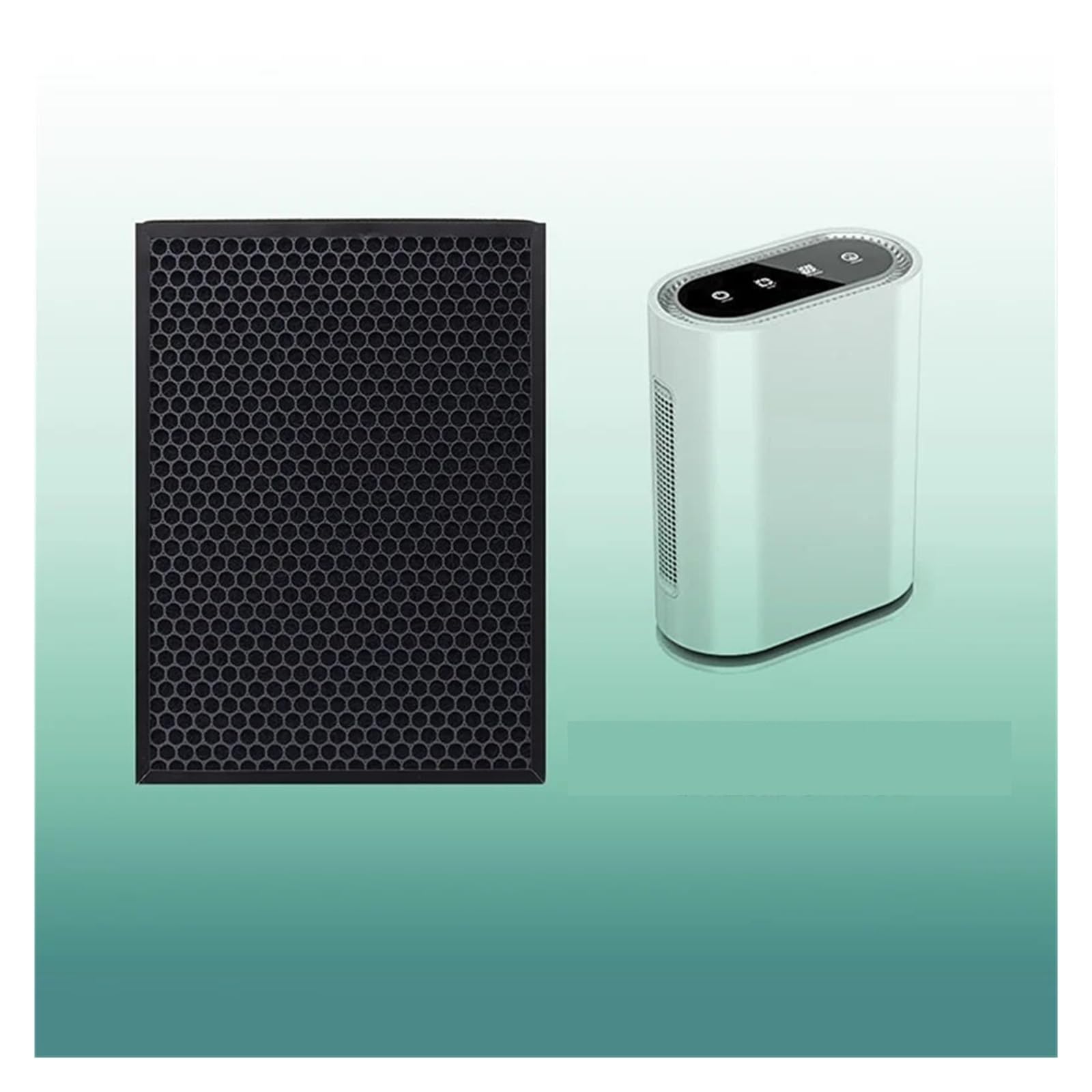 2 filtri per purificatore d'aria TTAP003 filtro di ricambio per purificatori d'aria TT-AP003 H13 grado True HEPA e filtro a carbone attivo