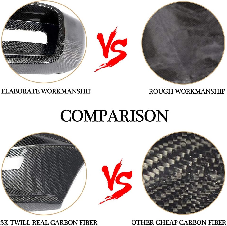 Fits Mercedes Benz Vito V Class W447 V220d V250 Van 2016-2018 Carbon Fiber CF Front Bumper Air Vent Cover Splitter Trims