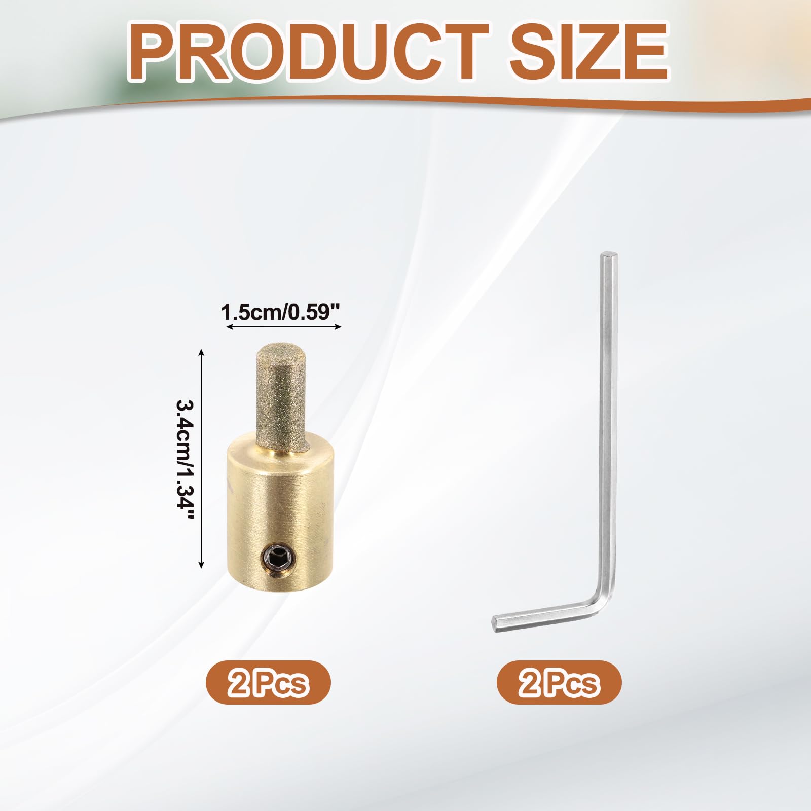 PATIKIL 1/4 Inch Diamond Grinder Bit Head Tools - Image 2