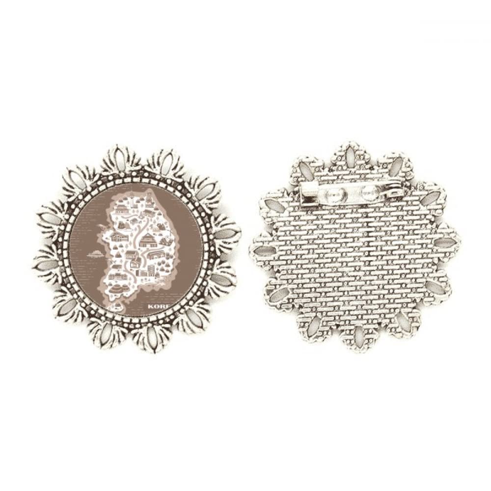 Broche de plata de Seúl y Busan, joyería detallada de Corea 4