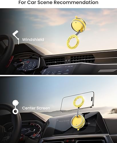 Miniatura 2 de Soporte de teléfono con ventosa al vacío mejorado 2026 24 imanes N55 más fuertes, soporte magnético al vacío para teléfono 109 + libras de succión
