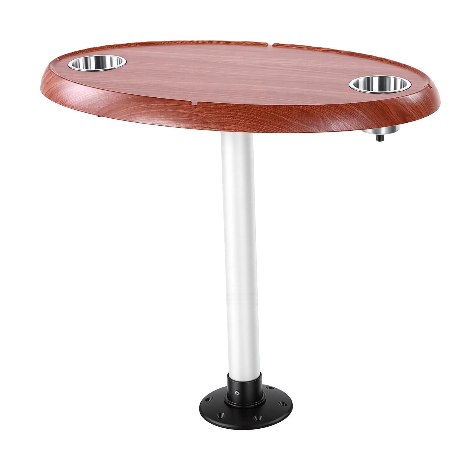 Tavolo per barca pontone, spazioso tavolo multifunzionale per veicoli ricreativi marini per yacht, , 750 mm x 450 mm, con 2 portabicchieri