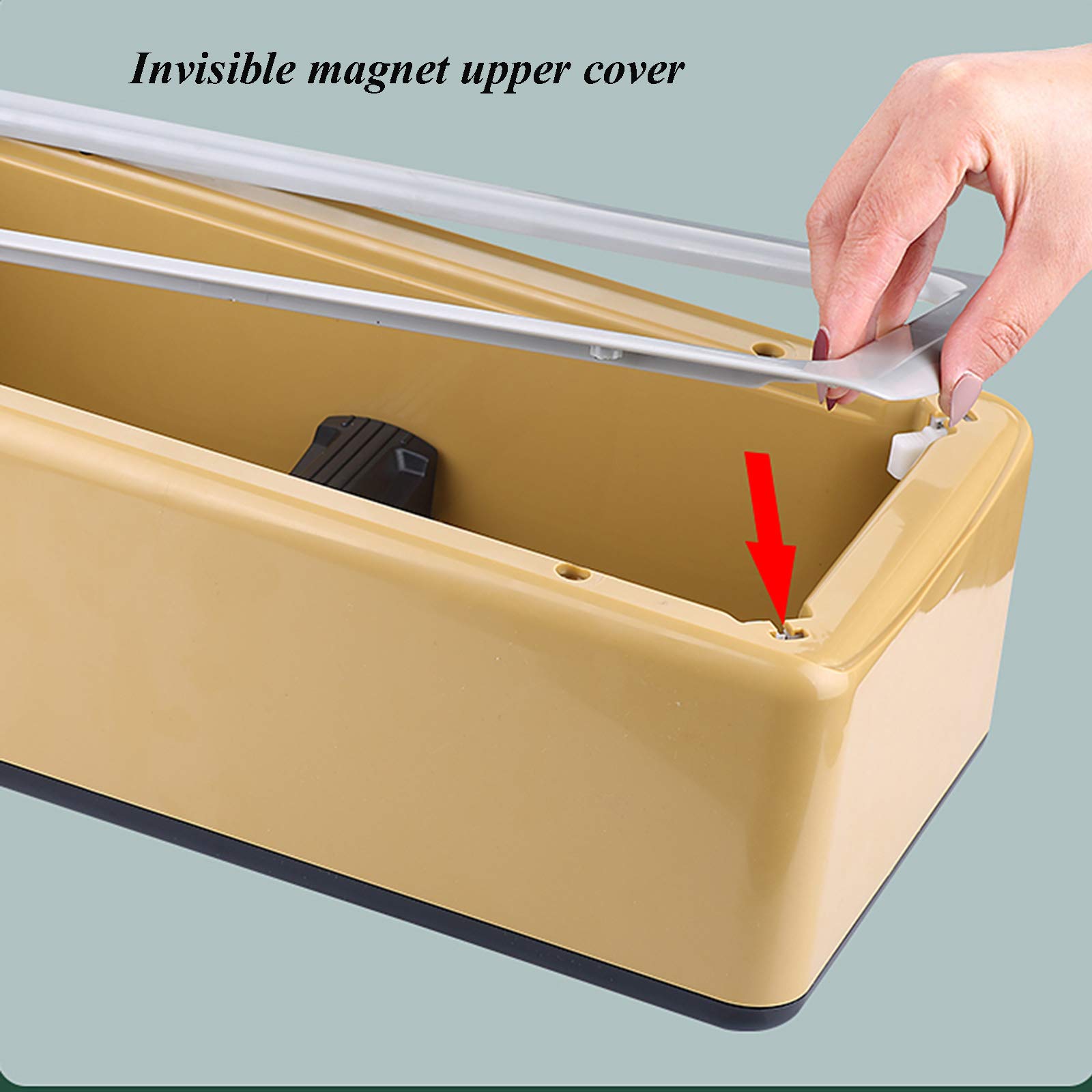 Distributore automatico di copriscarpe da ufficio, a piedi, usa e getta, impermeabili, per casa, negozio, hotel, fabbriche, marrone (oro)