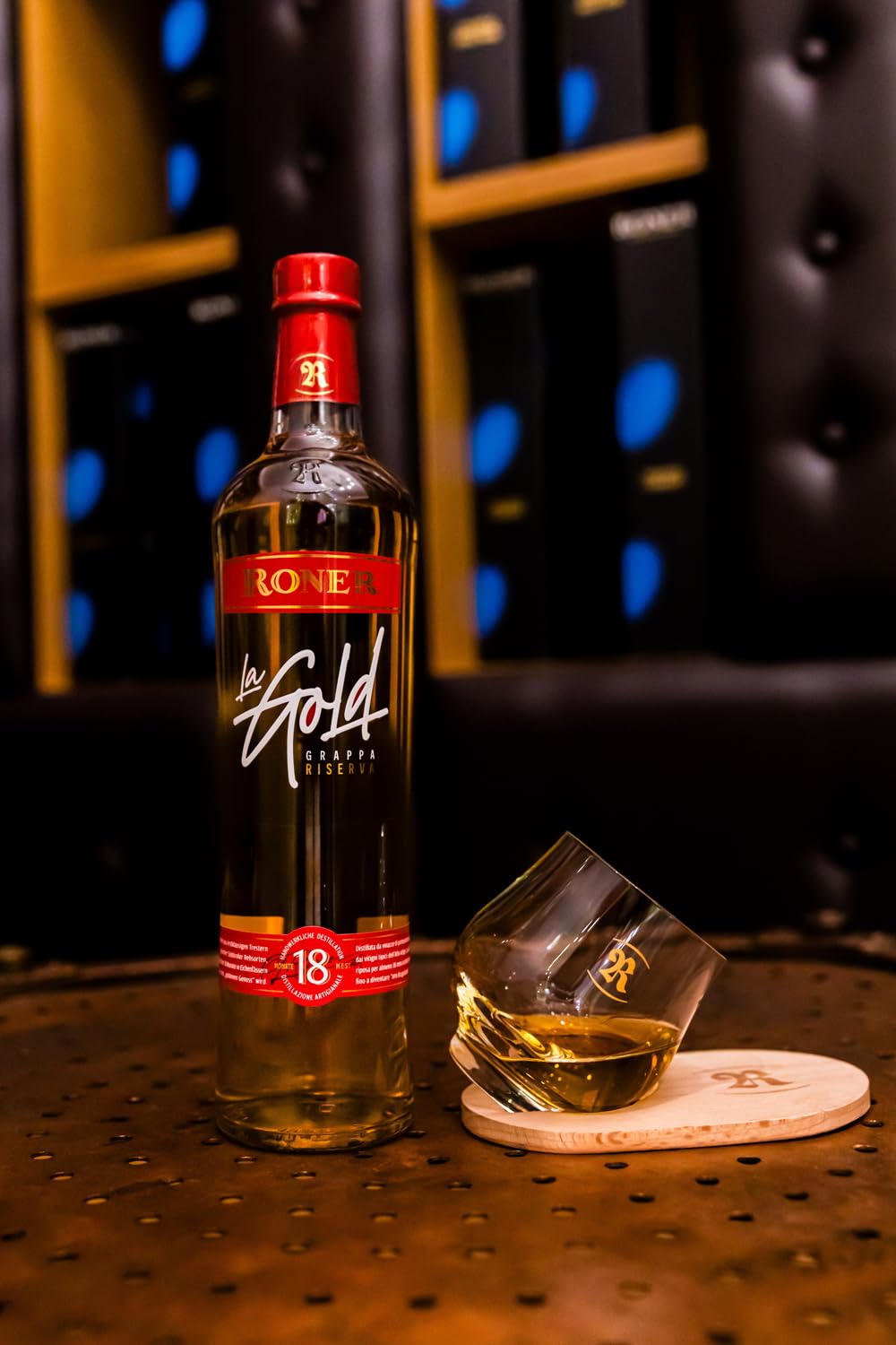 Grappa Riserva Invecchiata 18 Mesi La Gold Roner, 0,7 ℓ
