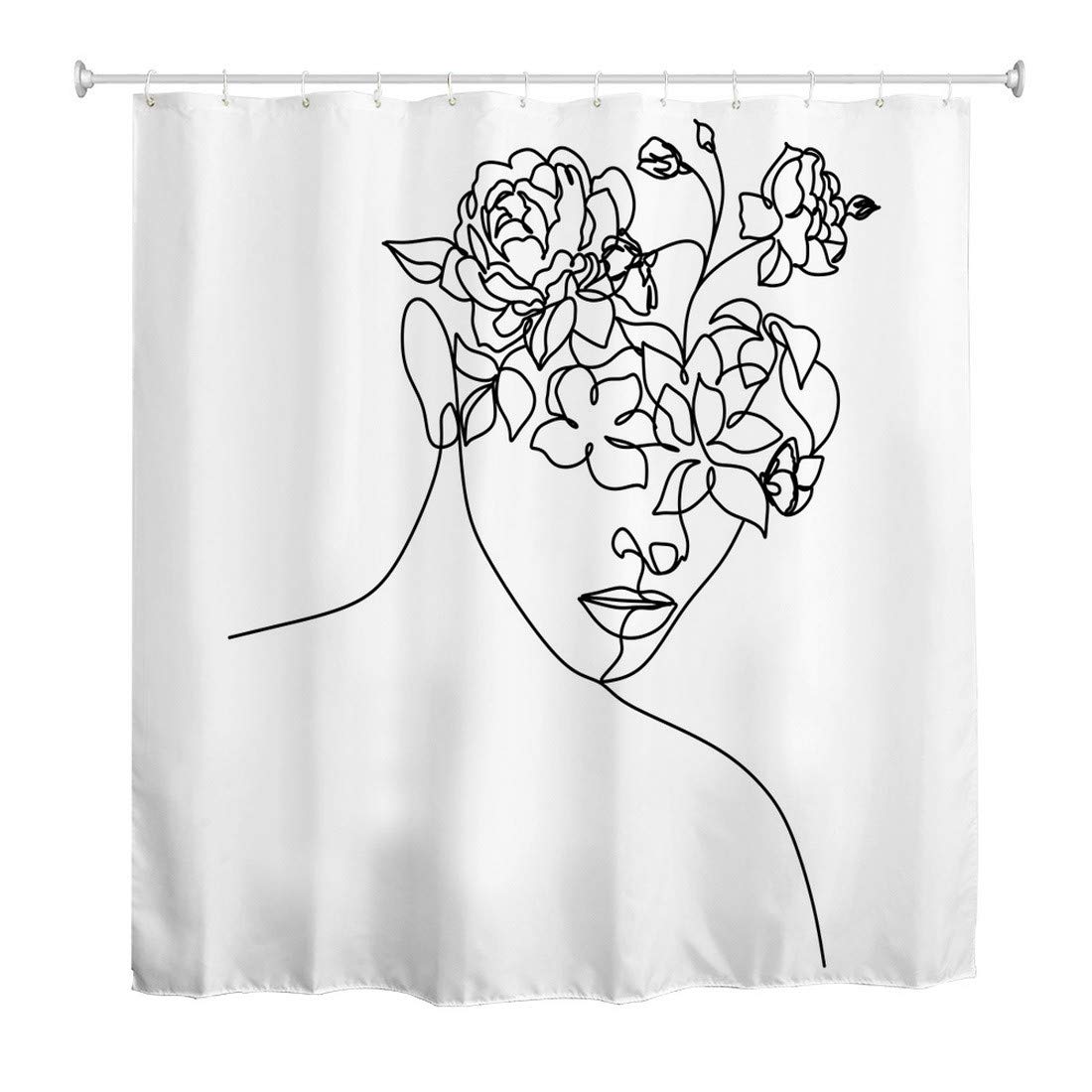 Stylisher Duschvorhang Mit Musiknoten-Motiv – Wasserdicht, Schimmelresistent, 150x180 Cm, Inkl. Haken