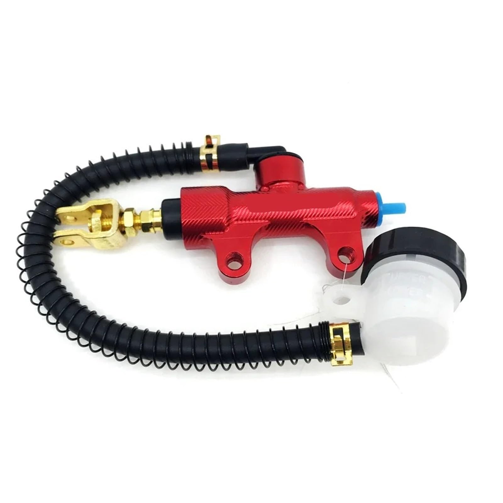 PMAGSYQ Forward Brake Pump Brake Pump Universal 48mm Motorcycle Rear Brake Pedal Hydraulic Master Cylinder Pump Kit(Red)