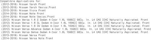 Miniatura 6 de PowerSport Kit de frenos y rotores delanteros | Pastillas de freno delanteras| Rotores y pastillas de freno | Pastillas de freno y rotores