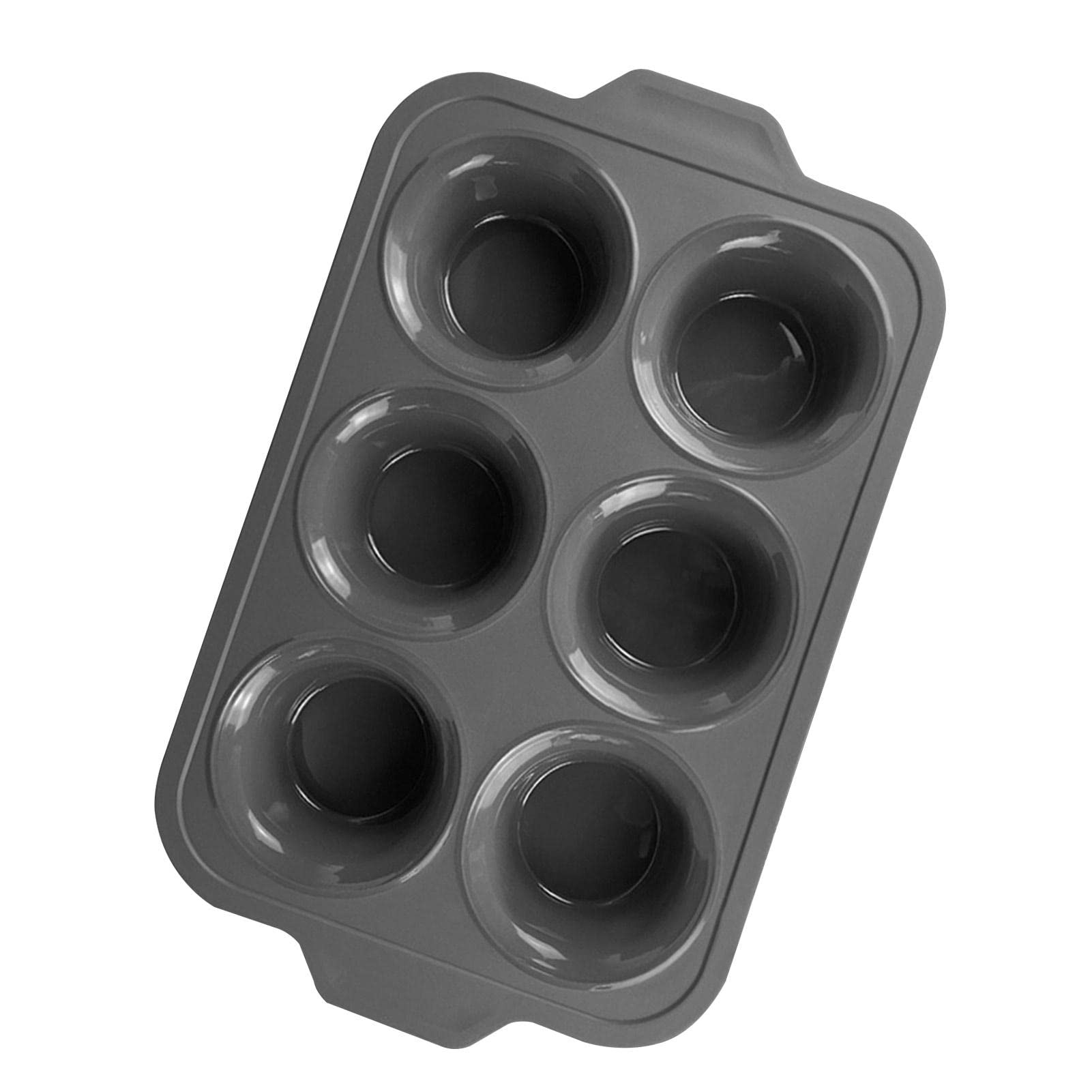 Paquete de 6 moldes de pastel de silicona - Moldes para hornear,Molde de silicona de fácil liberación DIY Pudín de magdalenas redondo galletas Chocolate Sartén para hornear casera Abbto | Molde de silicona de fácil liberación DIY Pudín de magdalenas galle