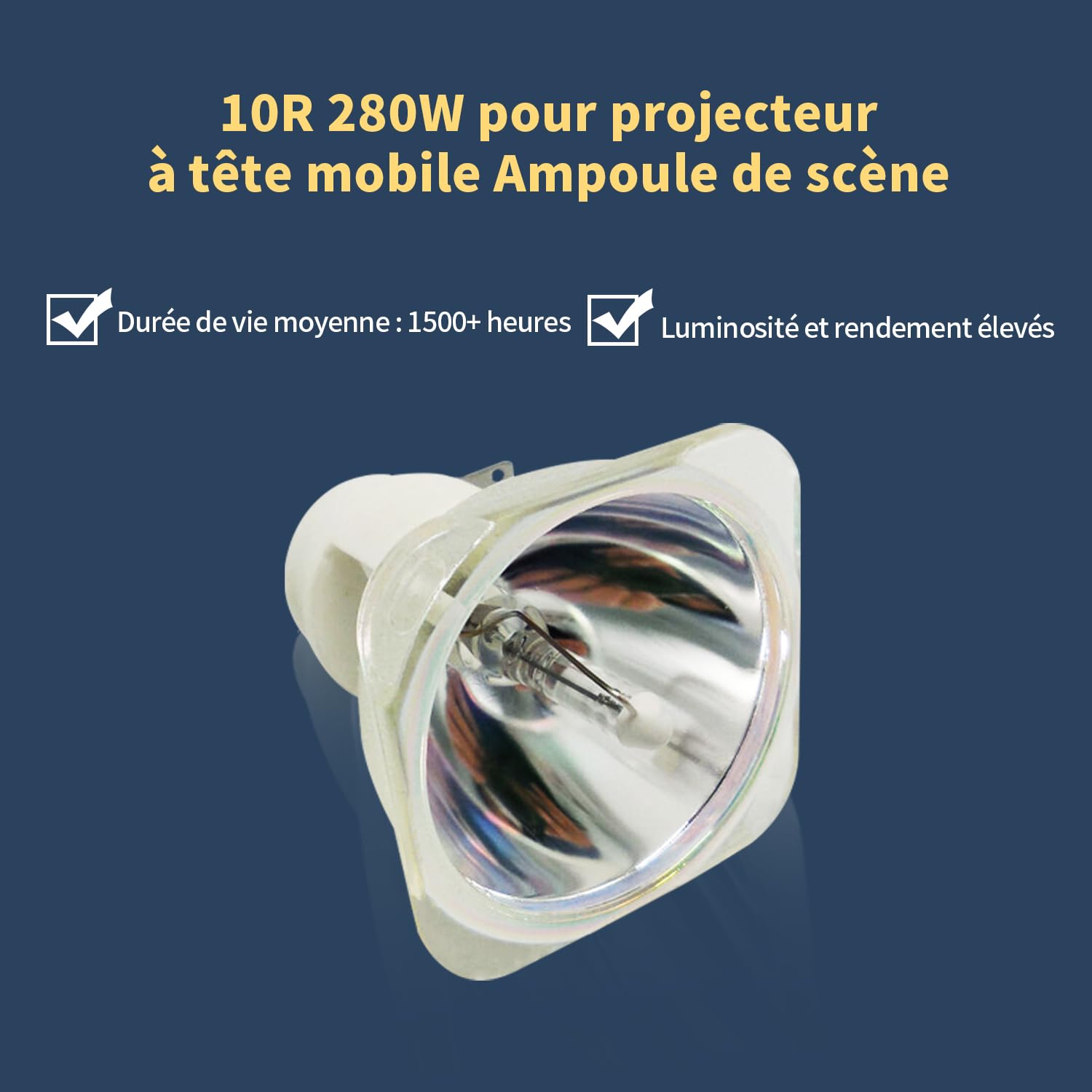 MSD Platinum Beam 280W 10R Lamp per Luce a fascio con testa mobile, Lampada 10R 280W per Teste Mobili Luci dj, Lampada da Palcoscenico Elettroniche Lampadina 280W Lampadina di ricambio