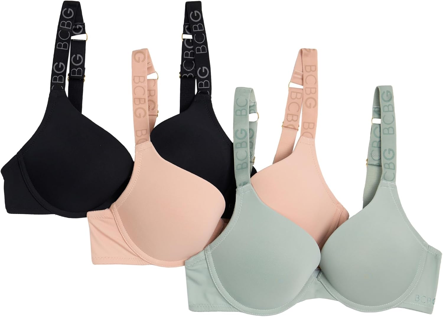 BCBG Generation Womens 3-Pack Underwire Bras