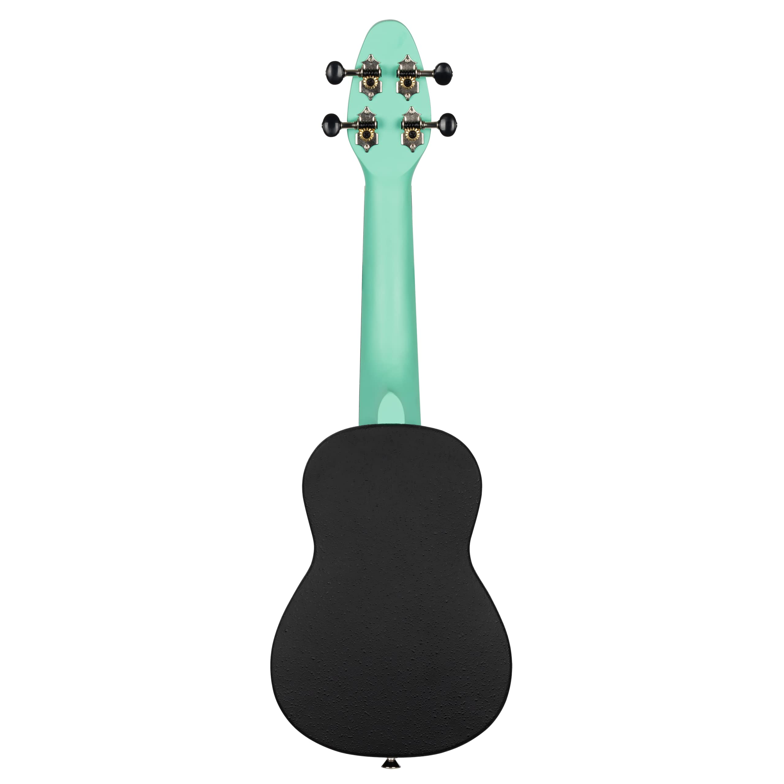 Ortega Guitars Akustyczne Ukulele Sopranowe – Seria Keiki K2 – w Zestawie z Akcesoriami – Agathis/ABS, Kolor Miętowy (K2-CBM)