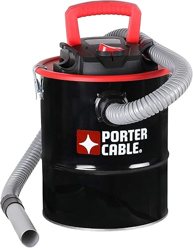 Porter-Cable Aspiradora de ceniza de 4 galones aspiradora de ceniza de 4 galones con potente succión para chimeneas estufas de leña hogueras y