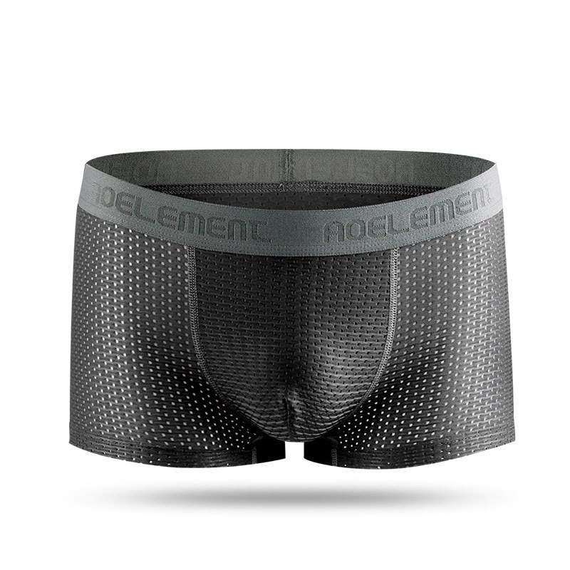 GenericMen's Cool Comfort Breathable Mesh Boxer Brief Stretch Underwear, Anti-Bacterial, Natural Feelings, healthy