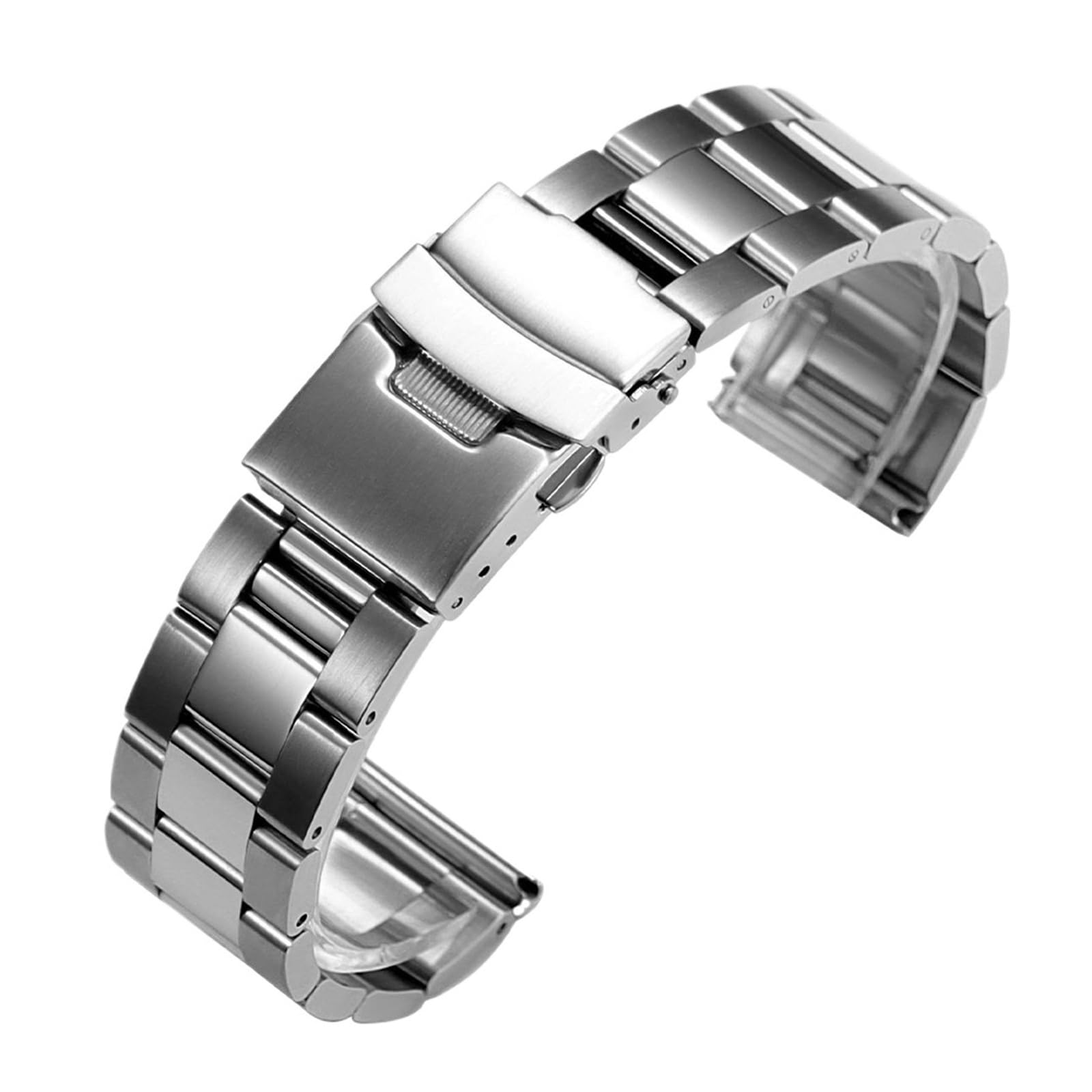 Bransoleta Męska Z Litej Stali Nierdzewnej, Pasek 20 Mm, 22, Metalowy Do Zegarka
