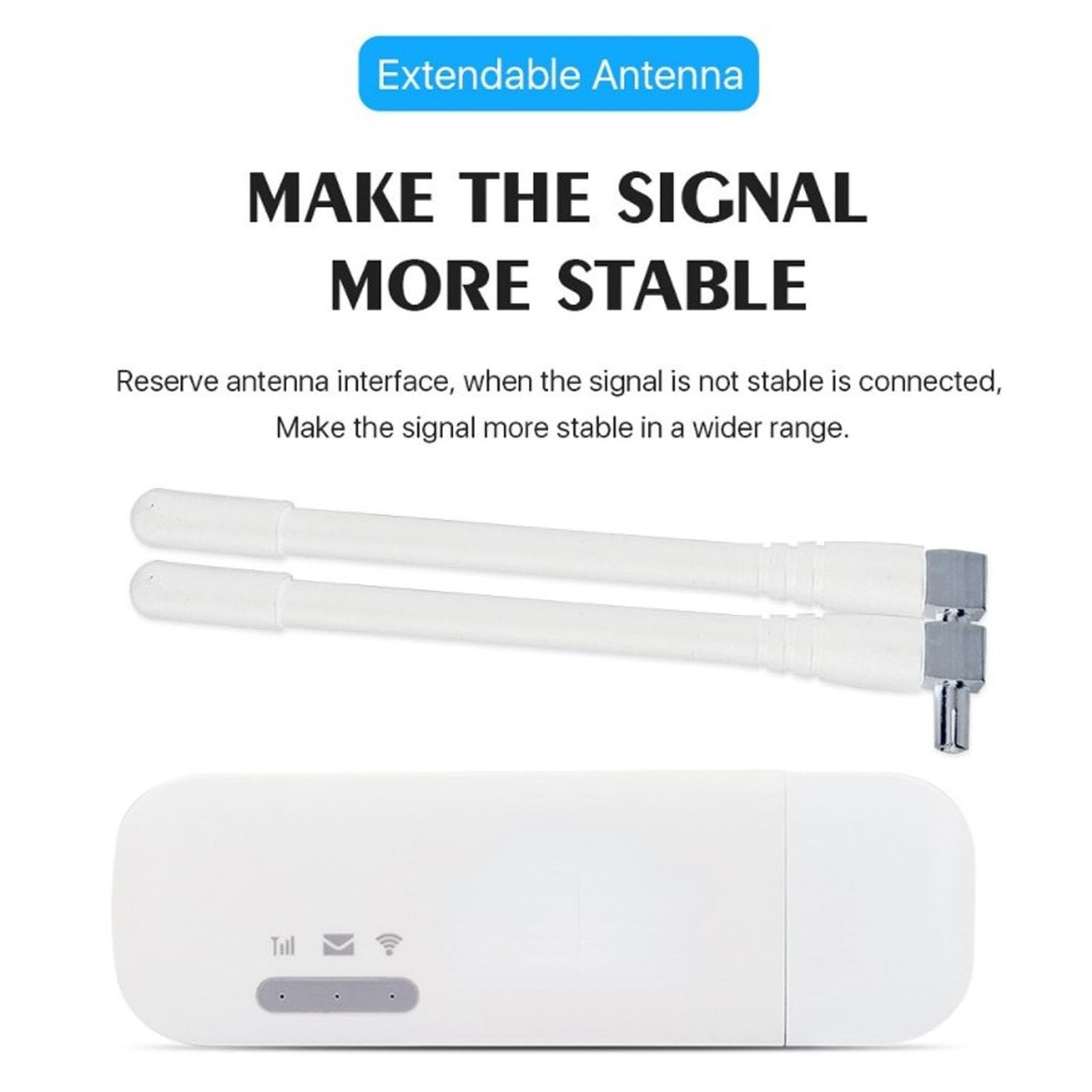 WiFi Portatile USB 4G 150Mbps Velocità Veloce 10 Utenti Che Condividono Hotspot WiFi Mobile per la Regione Europea, Scheda Plug-in Bianca ABS per Famiglie