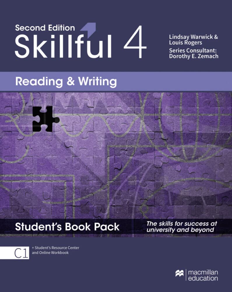 Skillful 2nd edition Level 4 - Reading and Writing/ Student's Book with Student's Resource Center and Online Workbook: The skills for success at university and beyond
