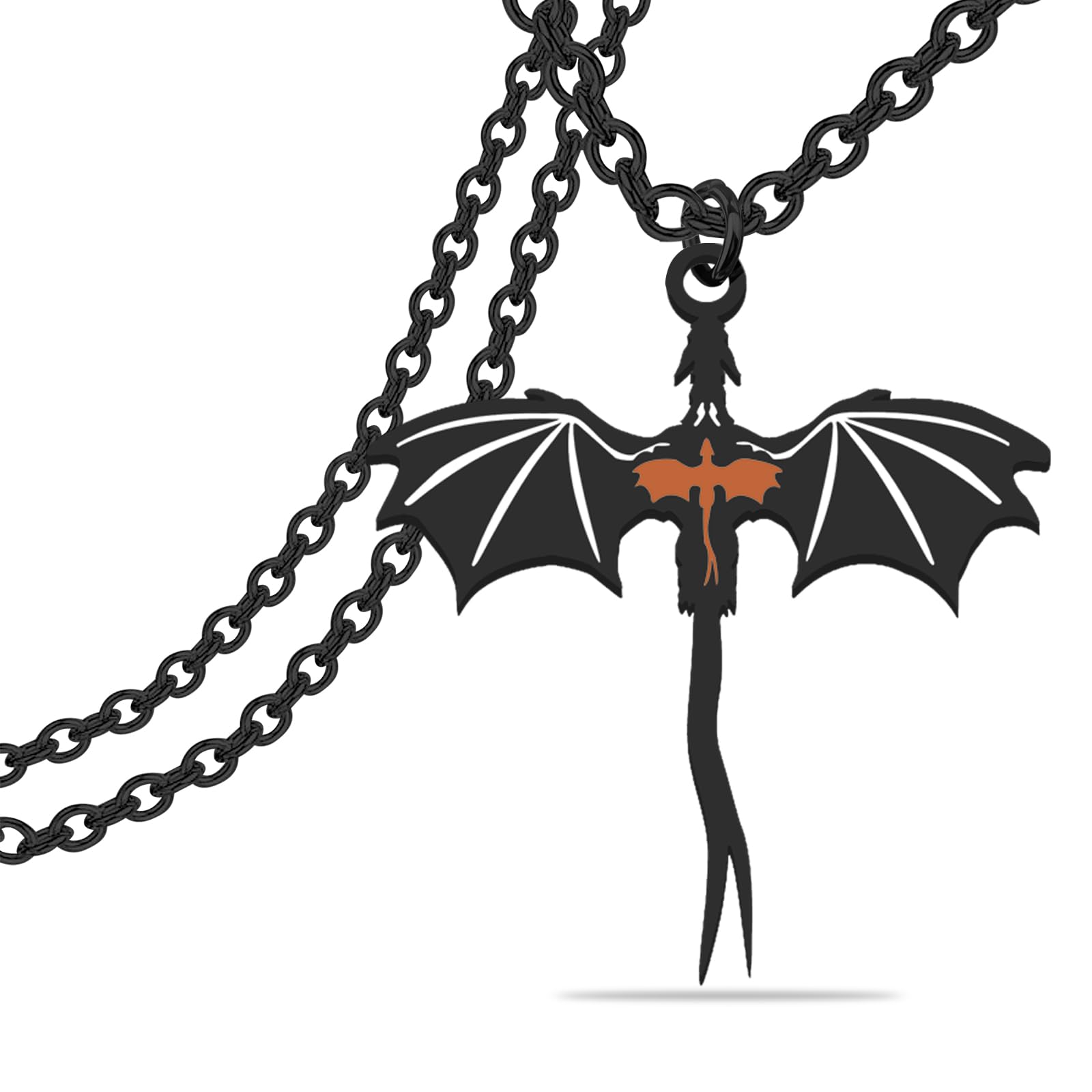 KEYCHIN 4th Wing Necklace Dragon Rider Book Gifts Empyrean Book Series Jewelry Ya Fantasy Book Lover Gift