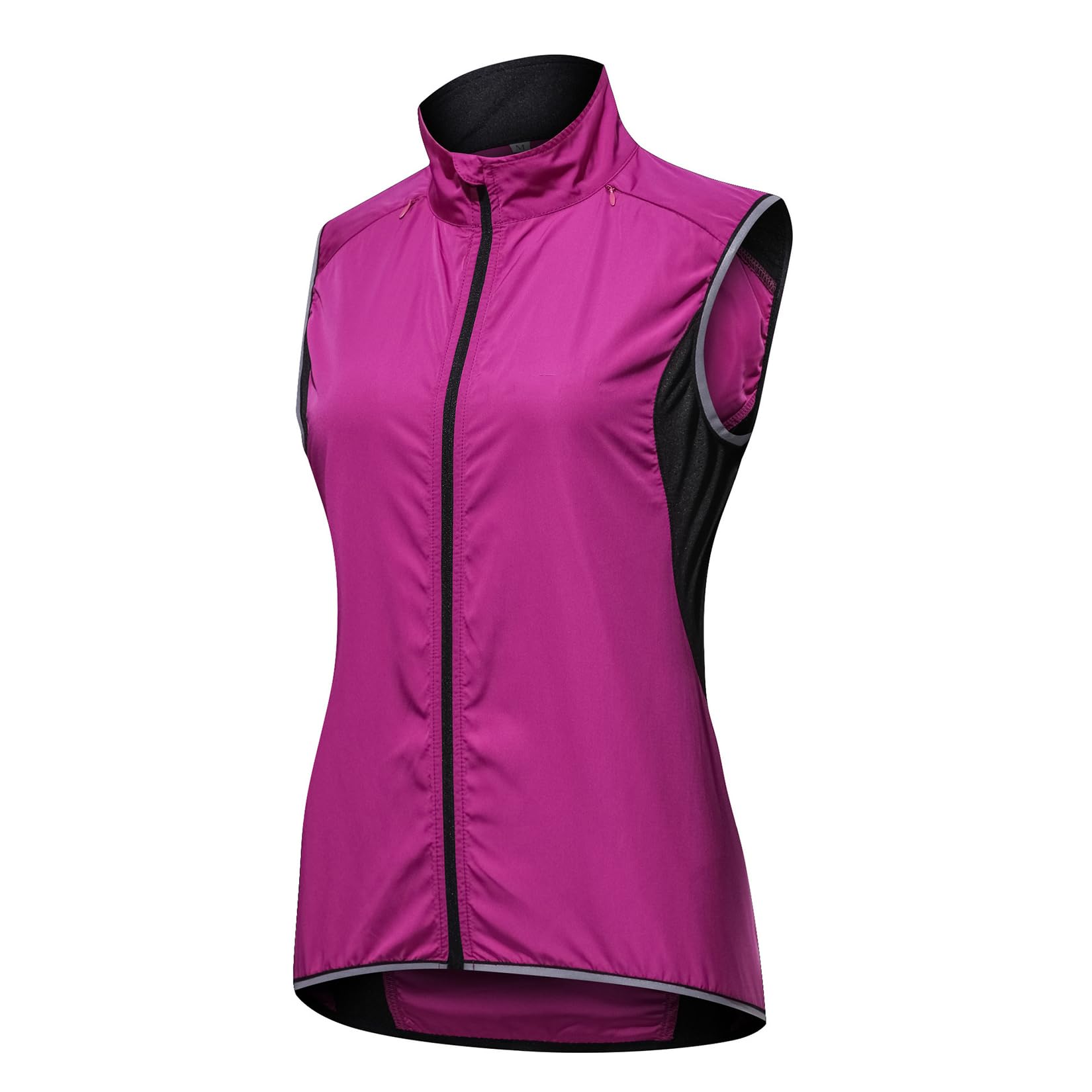 Modryer Women's Purple Cycling Gilet High Visibility Sleeveless Running Jacket Windproof Waterproof Mountain Bike Vest Lightweight Breathable Softshell Gilet For Hiking Riding,-4Xl