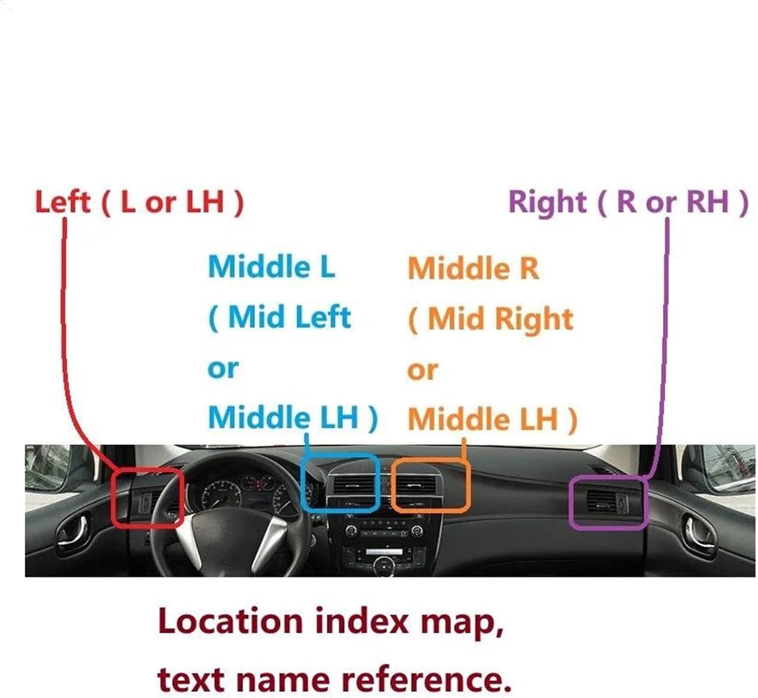 Air Conditioning Vent for Chevy for Cruze 2016-2019 Air Conditioning Outlet Accesorios Condition Outlets Vent Dashboard for Panel Grille A/C Vents