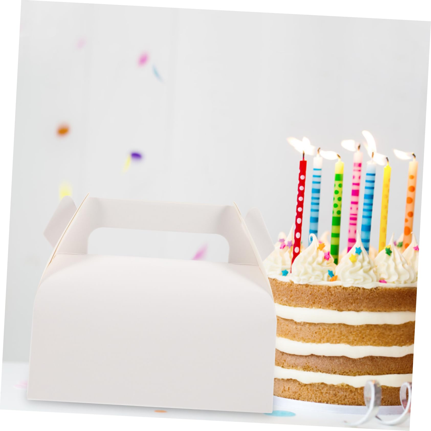 Scatole per Cupcake 50 Pezzi in Carta Bianca per Pasticceria