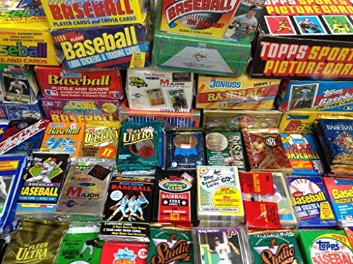 MLB Baseball (400) Cards in Sealed Wax Packs Fleer Topps