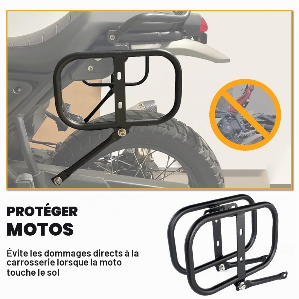 Porte-Bagages latéraux de Moto compatibles avec Royal Enfield Himalayan 2018-2023, Scram 411 Himalayan 2023