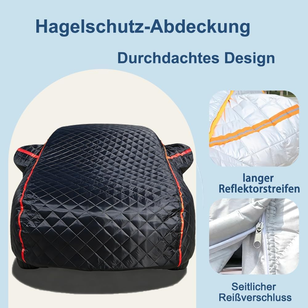 Hagelschutz Autoabdeckung für Mazda CX-30，Autoplane Hagelschutzplane Auto Vollgarage Komplette Hageldecke Atmungsaktiv Allwetter Winddicht Wasserdicht