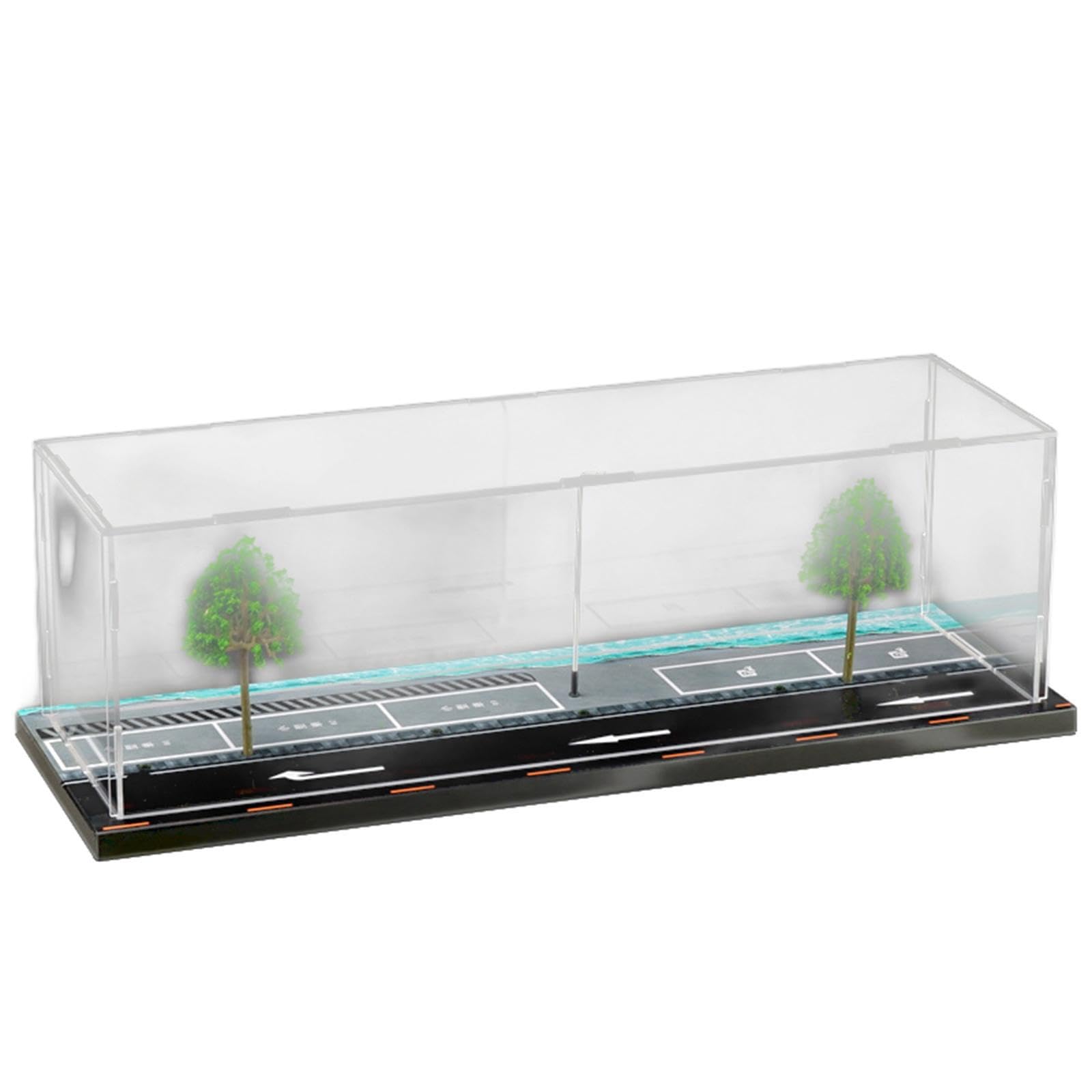 Modelo 1:64, Vitrina de Coche, Regalos, Modelo de Garaje estacionamiento para el hogar, librería, Oficina, Carretera Junto al mar