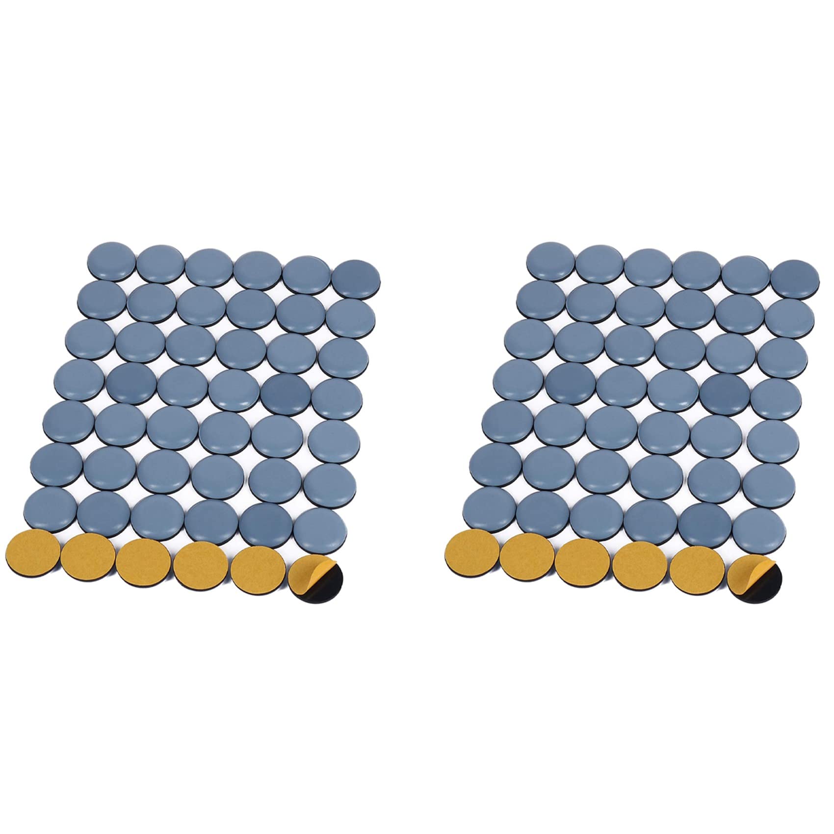 Hndhbfgrt 96Pcs 25mm Furniture Glides Self Adhesive Chair Leg PTFE Sliders for Furniture Easy Movers (Round)