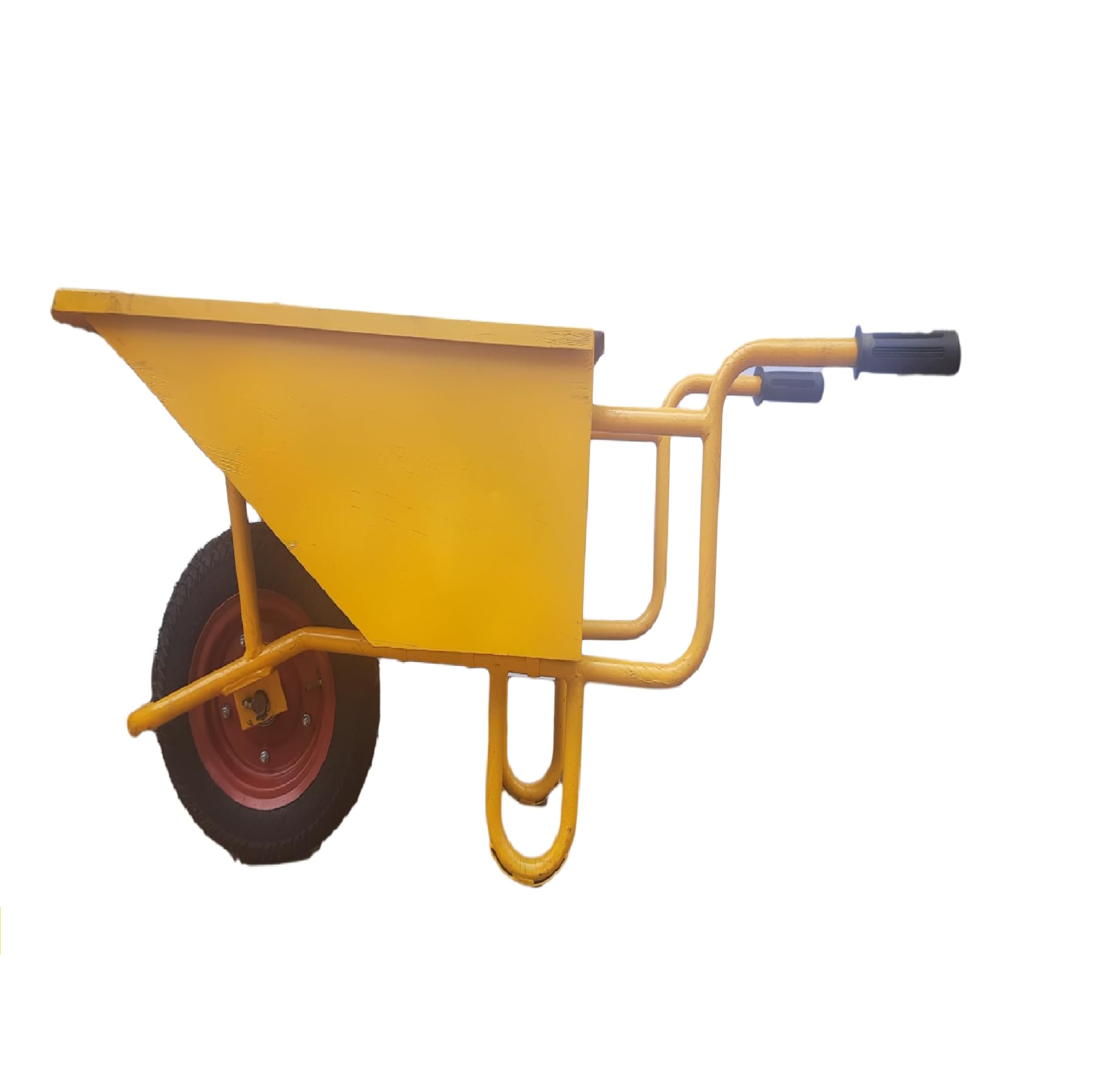 Sponsored Ad - AKURA,Heavy Duty Metal Light Weight Single Wheel Barrow Trolley Suitable for Construction Site,Agriculture,Gardening,Industrial,Landscaping,Playground,Material Handling Trolley of Load Capacity 150 kg