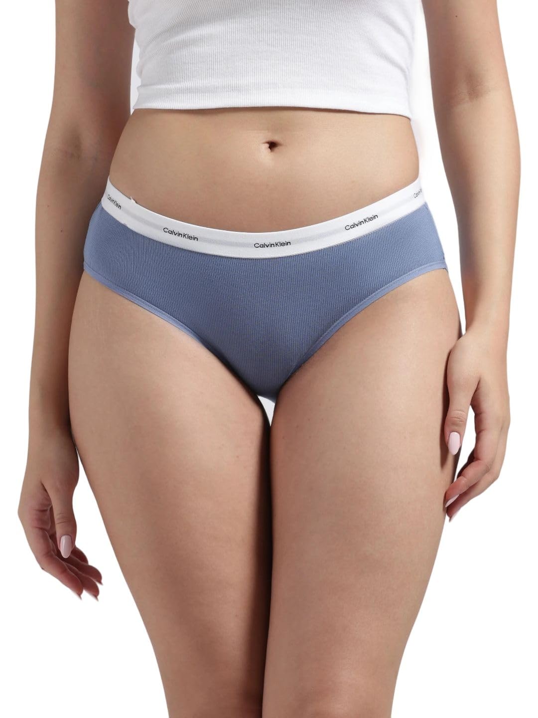 calvin klein underwear Blue Solid Mid Rise Hipster-picture-40