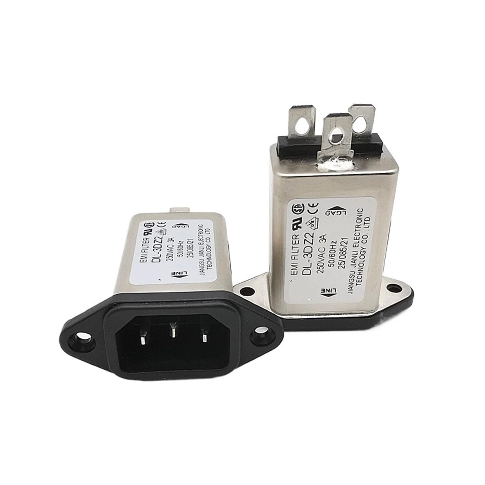 1 PCS Power Filter DL-50EA3 50A DL-10T1DL-30EA3DL-10DZ2 DL-20D1(DL -3DZ2 Single Phase Socket Type 3A)