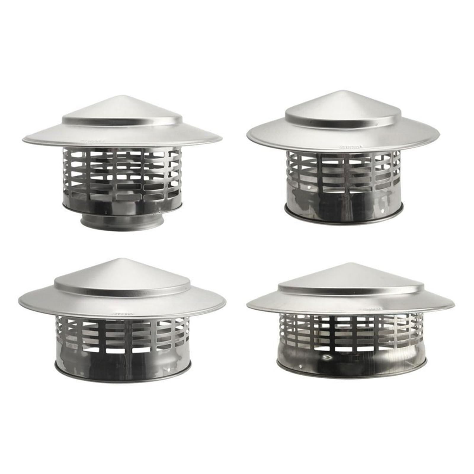 Sombrerete Chimenea Tapas for chimenea de 75-200mm, acero inoxidable, tubo escape humo en forma paraguas, tapa for lluvia, resistente a la intemperie(Inner dia 200mm)