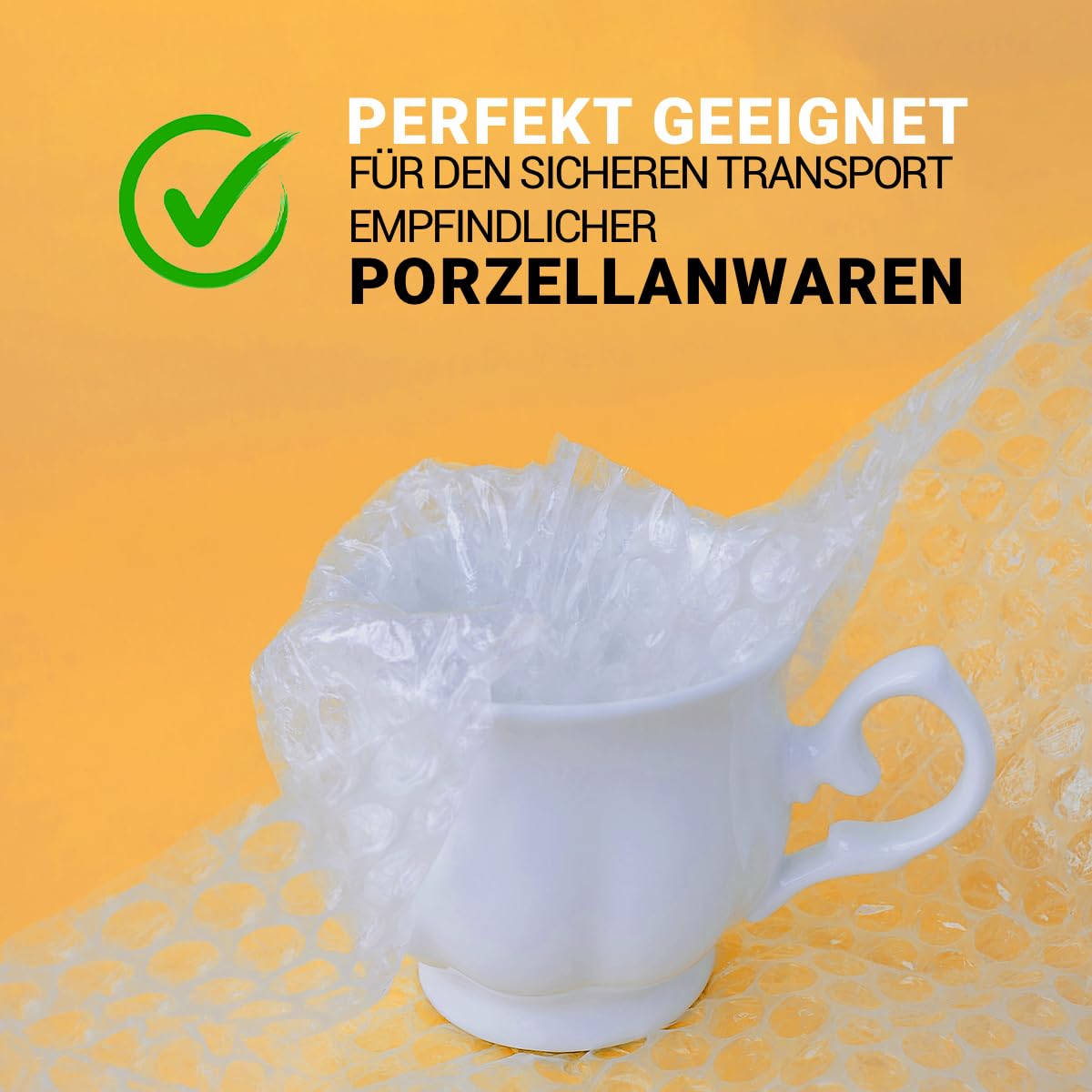 Luftpolsterfolie 100 cm x 100 m 50 my Bubble Wrap 2-lagig 1 Rolle Verpackungsmaterial
