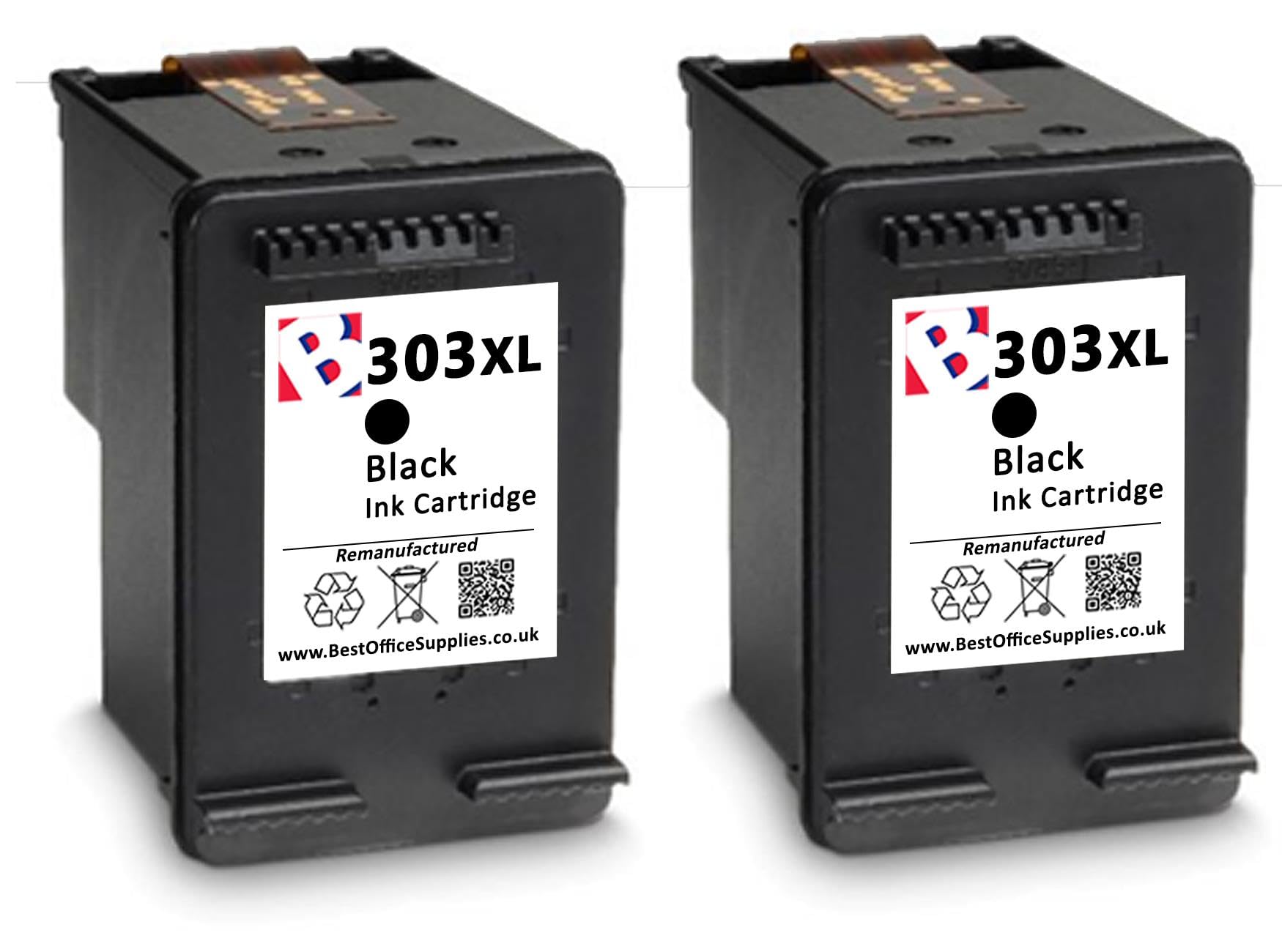 Cartucce d'inchiostro 303XL nero per stampanti HP Envy Inspire 7924 Eco Recycled 7220e 7224e 7900e 7920e 7924e 6200 6220 6230 6232 6234 6255 7100 7120 7130 7130 2 7133. 4 7155 7800 7820 7830 7832 7855