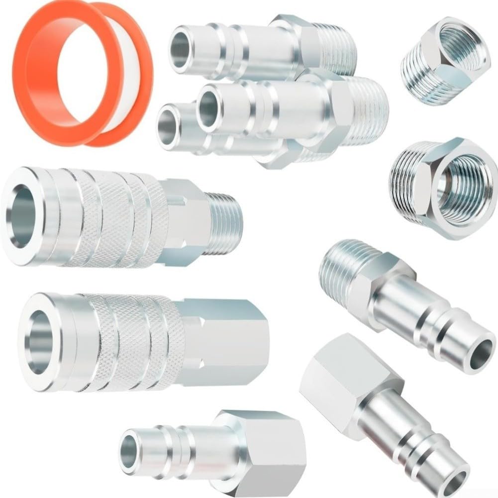Connettori Rapidi per 1/2 Inch NPT Acciaio Set 10