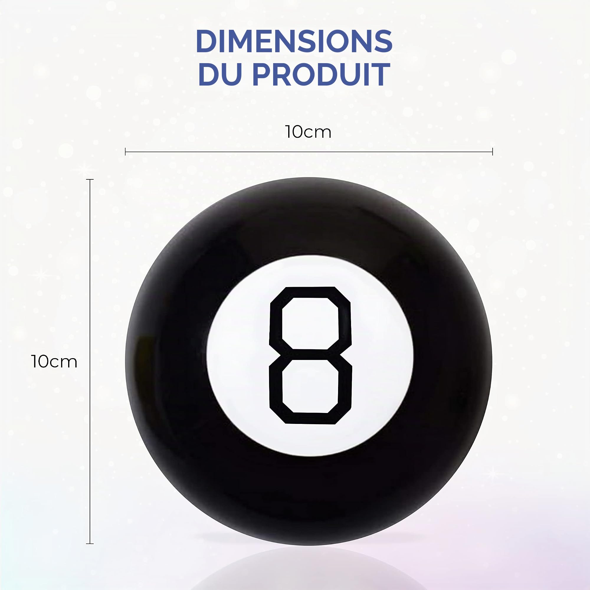 Global Gizmos 50970 Magic Huit Ball | Enfants Et Adultes, Samuser E Famille Maison Ou Bureau Jeu De Questions Et Repons Amz B004it