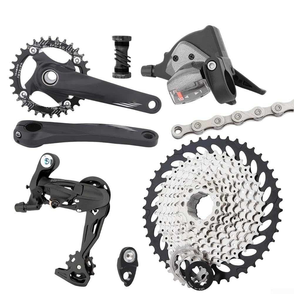 Feegow 1x10 MTB Groupset 10-Speed Drivetrain Kit with 46T Cassette