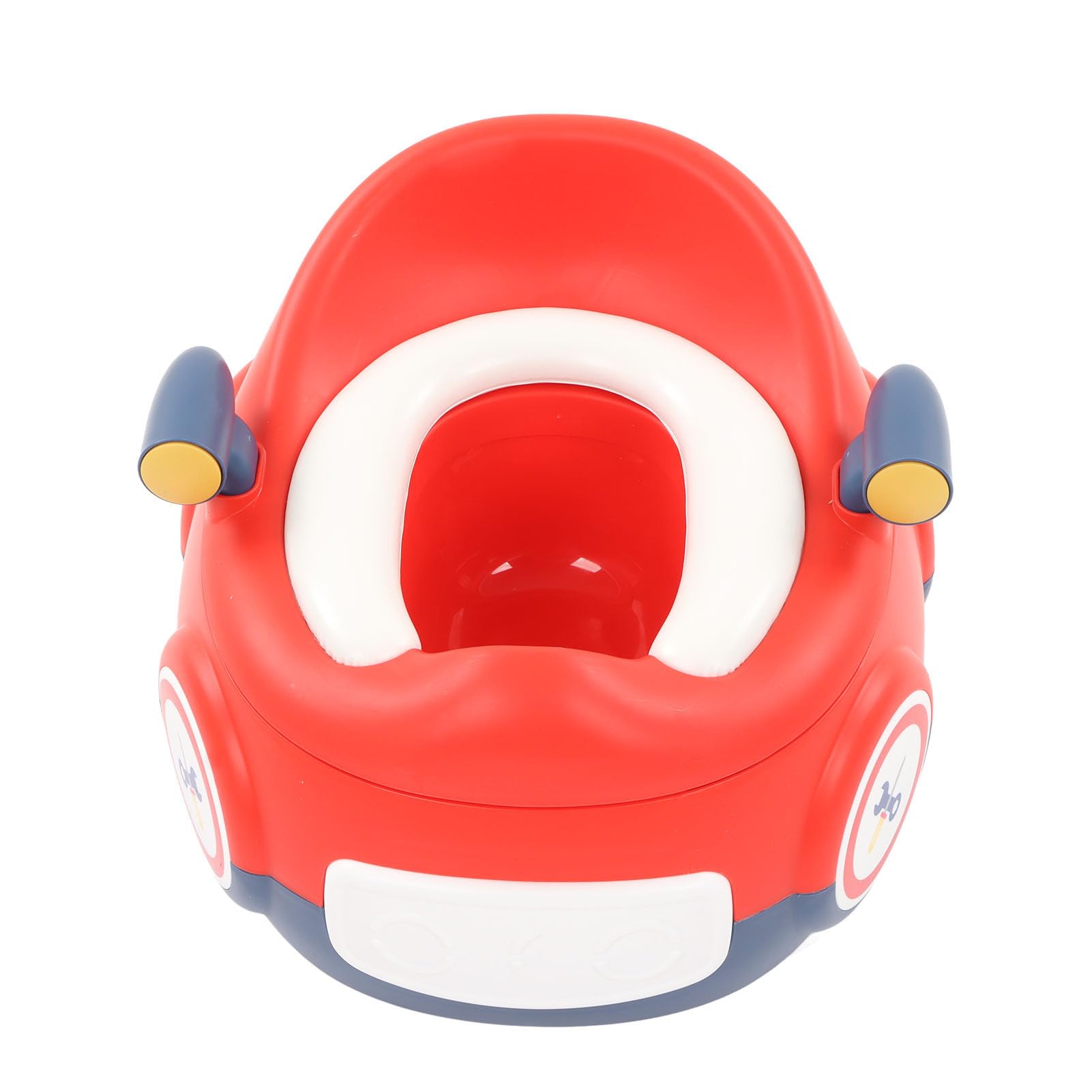 Toilette Portatile per Allenamento a Forma di Auto Carina per Ragazzi e Ragazze, Cuscino in PU Resistente, Adatta per Uso Domestico e in Viaggio (Rosso Blu)