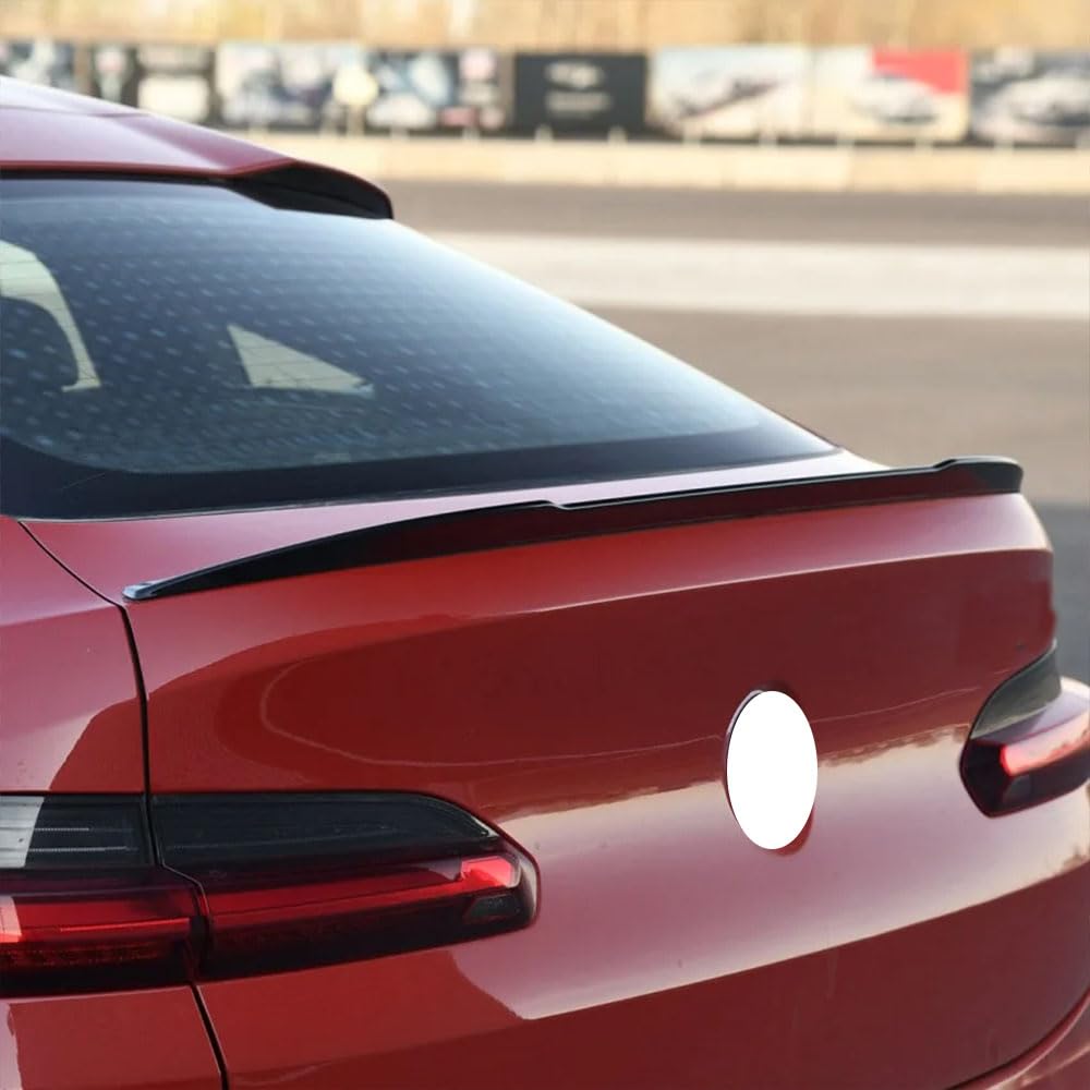 para BMW X4 G02 M Performance Style 2018-2023 Alerón Trasero, Spoiler Alerón Coche Trasero Maletero Alerones Plástico Alto Rendimiento Alerón Accesorios de Modificación