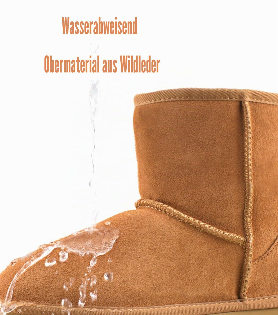 Shenduo Damen Ankle Winterstiefel mit Plateauabsatz