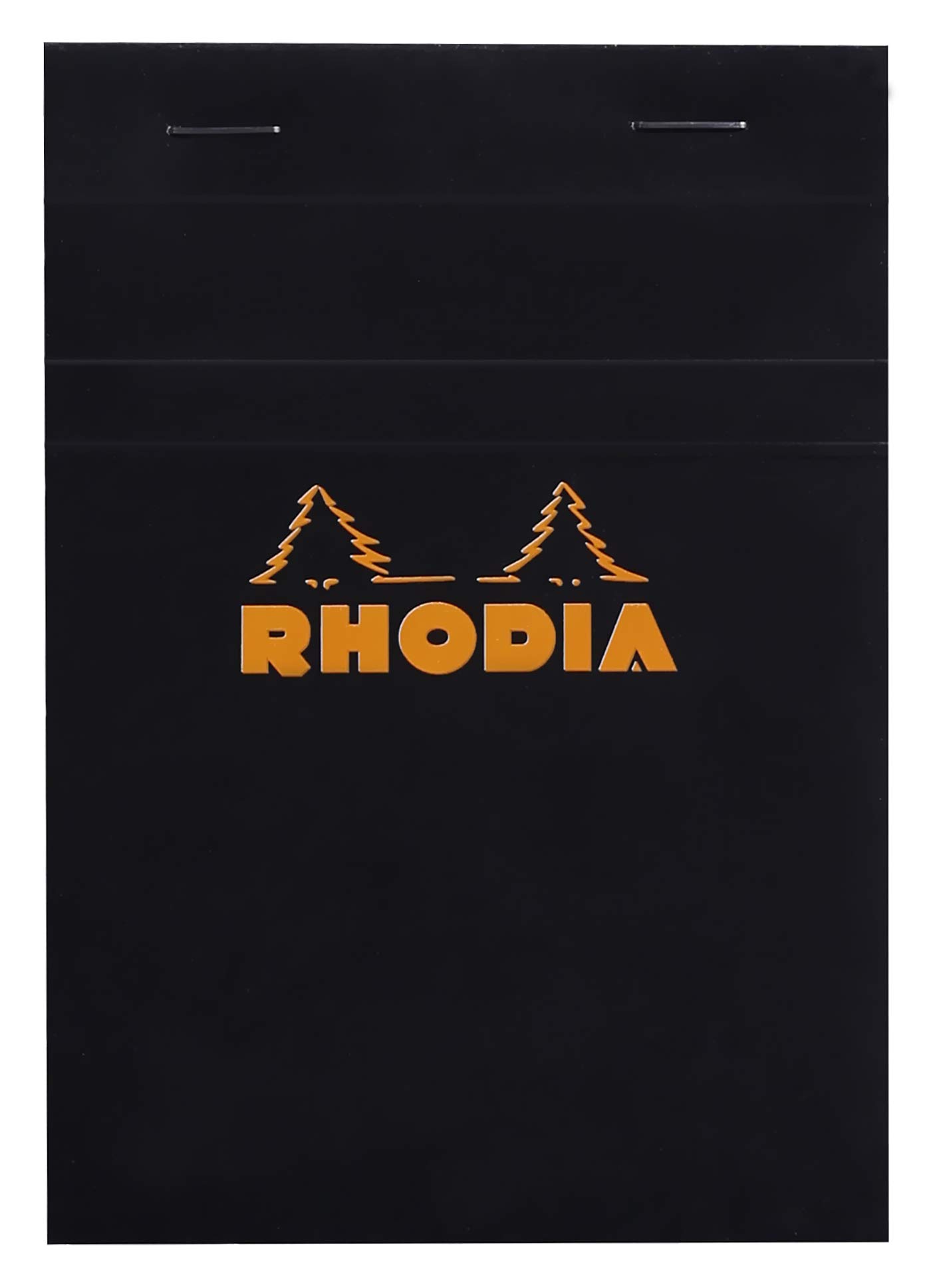 Rhodia 80 Sheet Graph Notepads, 4 by 6", Black