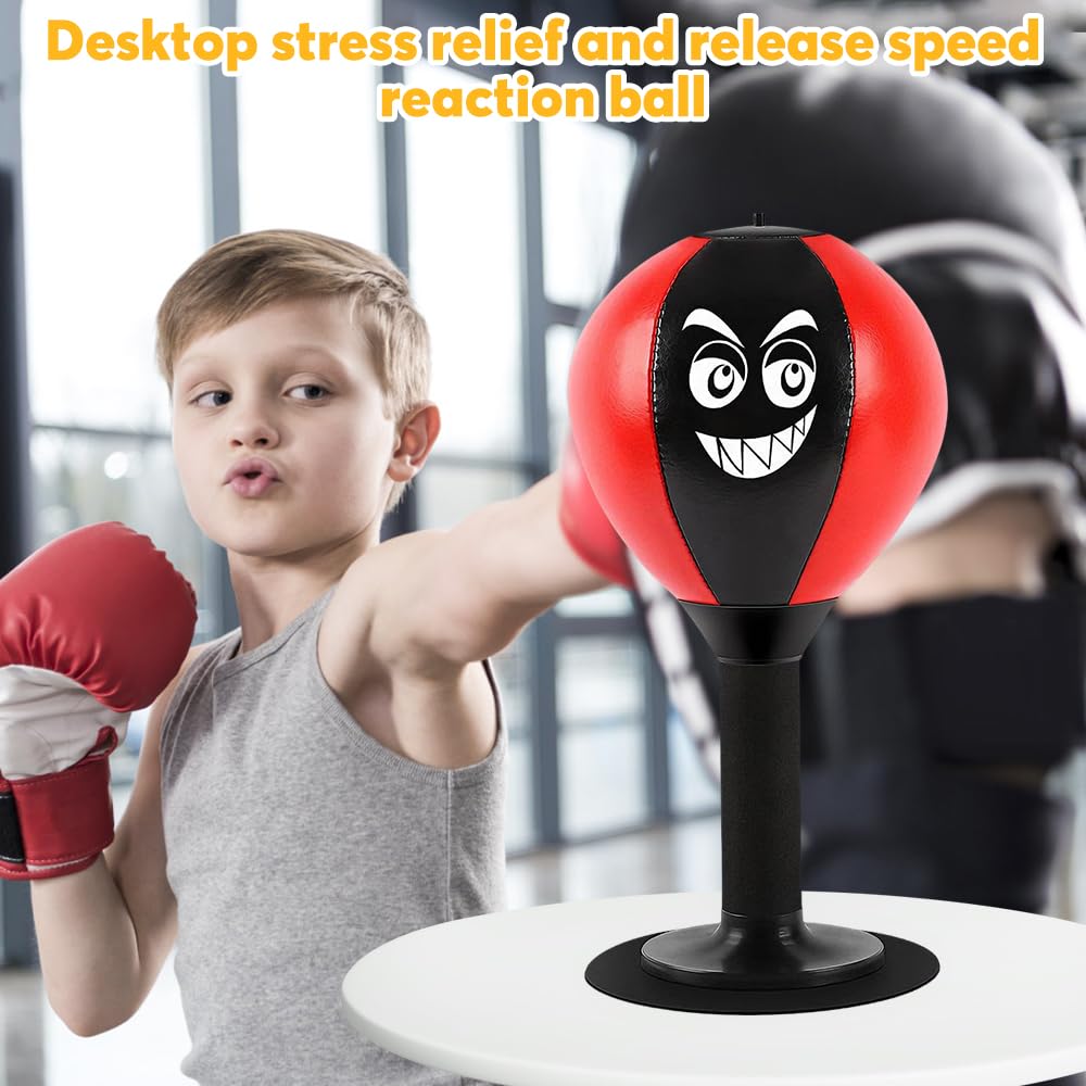 Punching ball tavolo ufficio punching ball con ventosa, resistente palla Rage Bag Desktop Punching Bag Mini sacco da boxe per attività a casa e in ufficio per alleviare lo stress