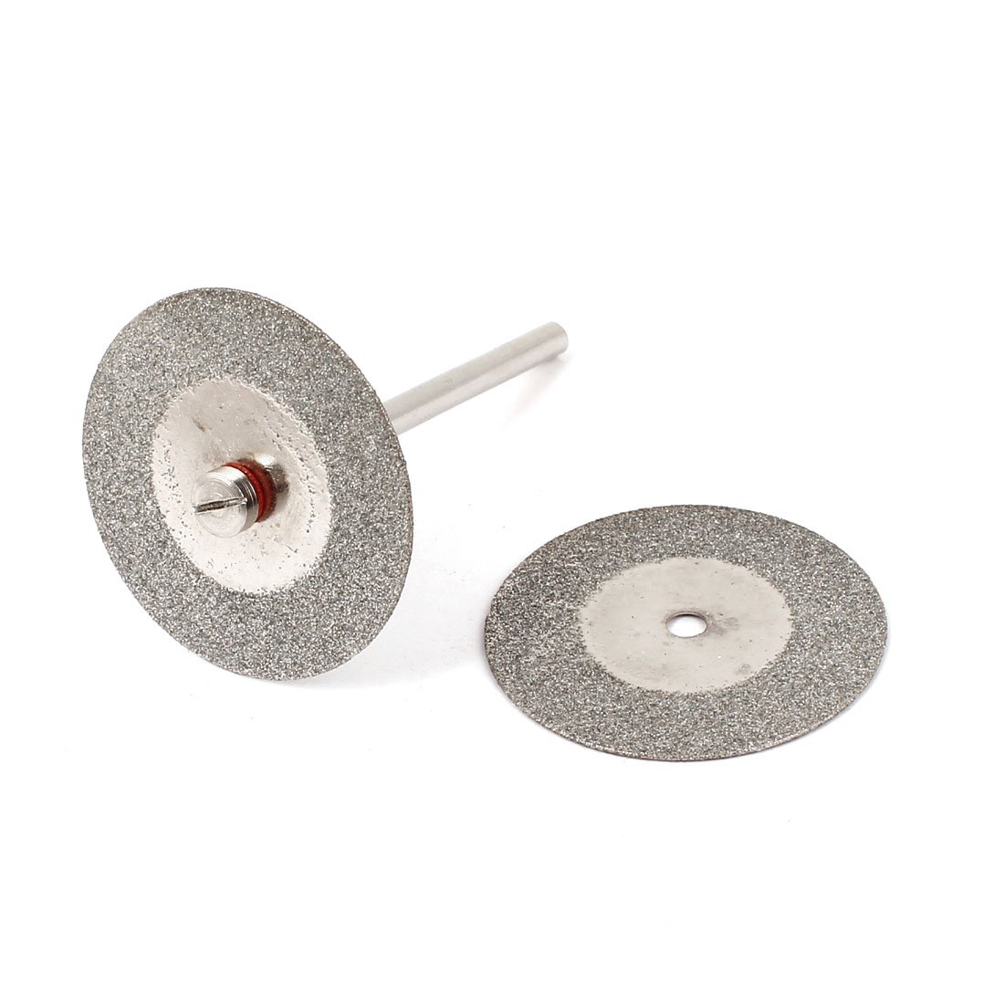Aexit 2 Pcs Abrasive Wheels & Discs 30mm Diamond Coated Rotary Cutting Grinding Wheel Discs w Cutoff Wheels 3mm Mandrel