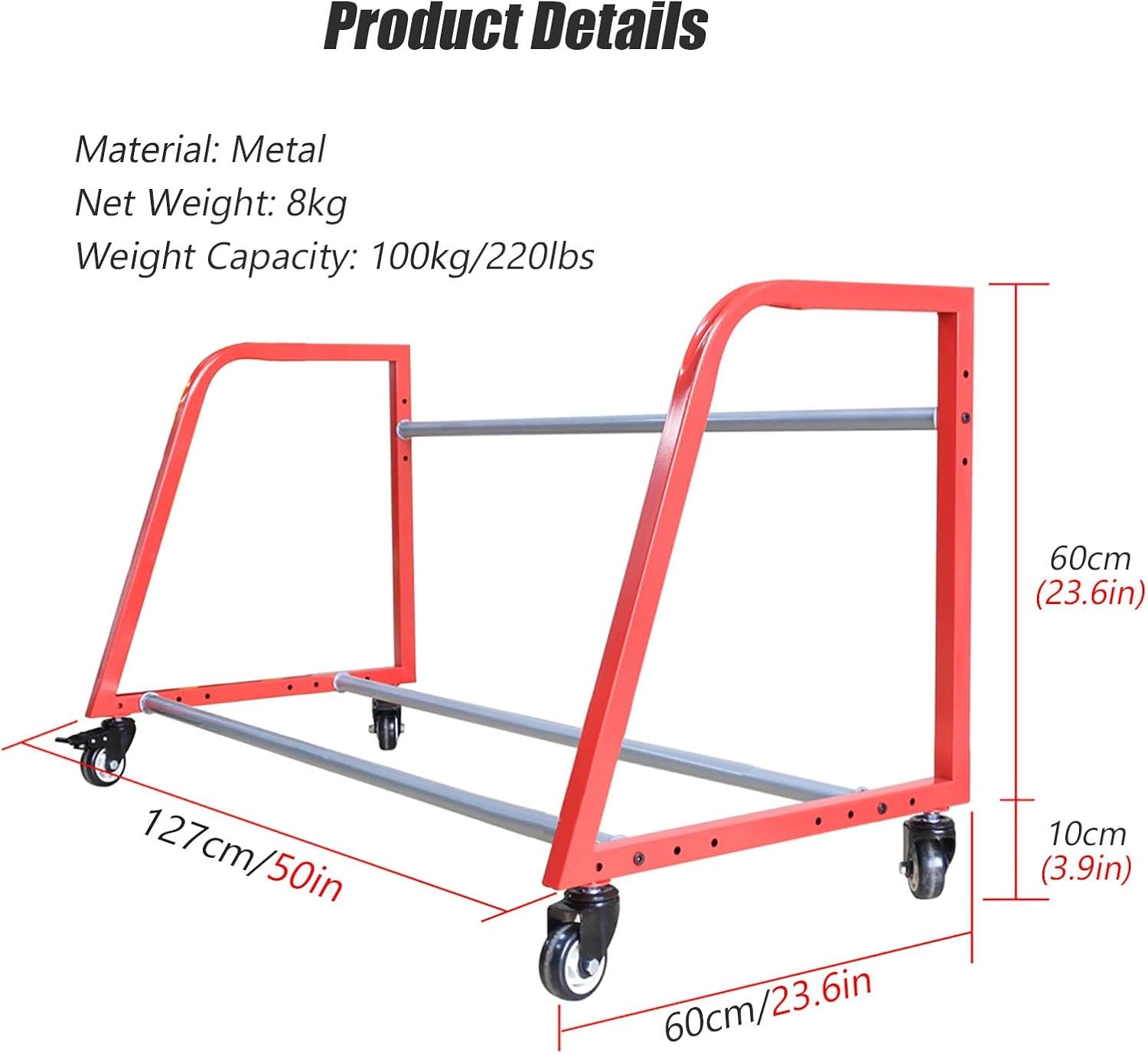 YLLFFLL Movable Universal Wheel Storage Rack, Heavy Duty Garage Tire Rack for Truck/Rv/Camper Tire, Multi-Tire Rack Garage Storage for Show Room/Car Repair Shop/Shed