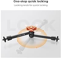 Vista 6 de K&F CONCEPT Brazo Mágico de 9.8 pulgadas, brazo de montaje de cámara de tornillo de 1/4 pulgadas, cabezales esféricos de 360° para cámaras réflex