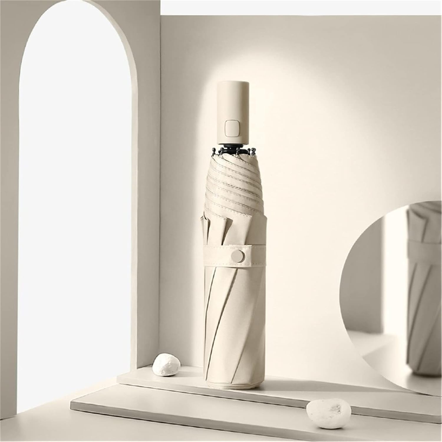 Sun Umbrella UV protection UPF 50+ Compact Portable travel Parasol Auto Open Close Windproof and Waterproof Folding Sun and Rain Small Umbrella For Walking - Image 5