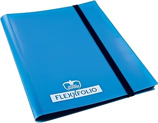 Ultimate Guard Flexxfolio | Trading Card Binder with 4 Side-Loading Pockets per Page | Up to 160 Cards | Blue, Sturdy Card Collection Album designed for Double-Sleeved TCG Cards